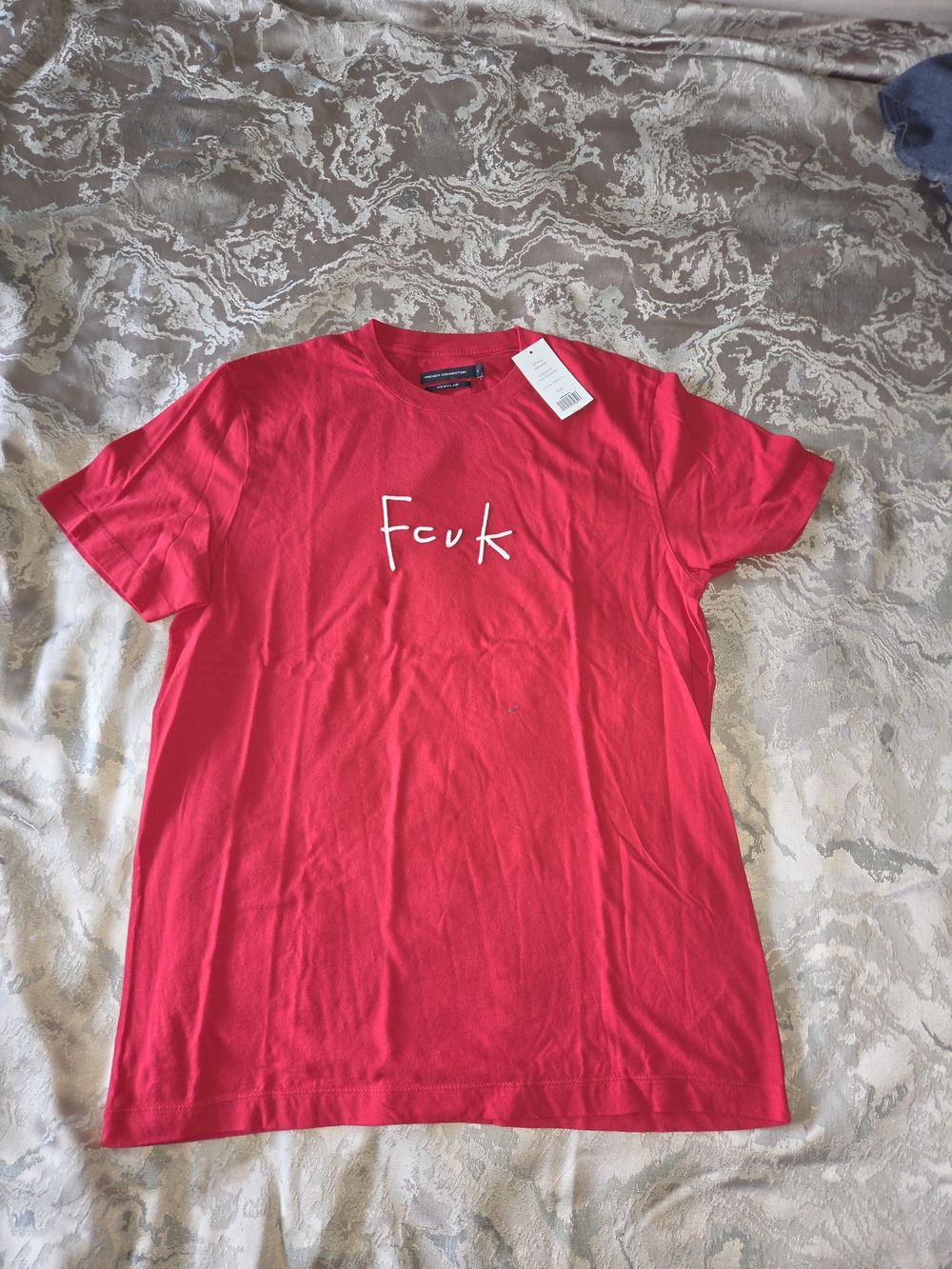 French Connection Red Logo Short-Sleeve Tee